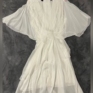 White graduation dress